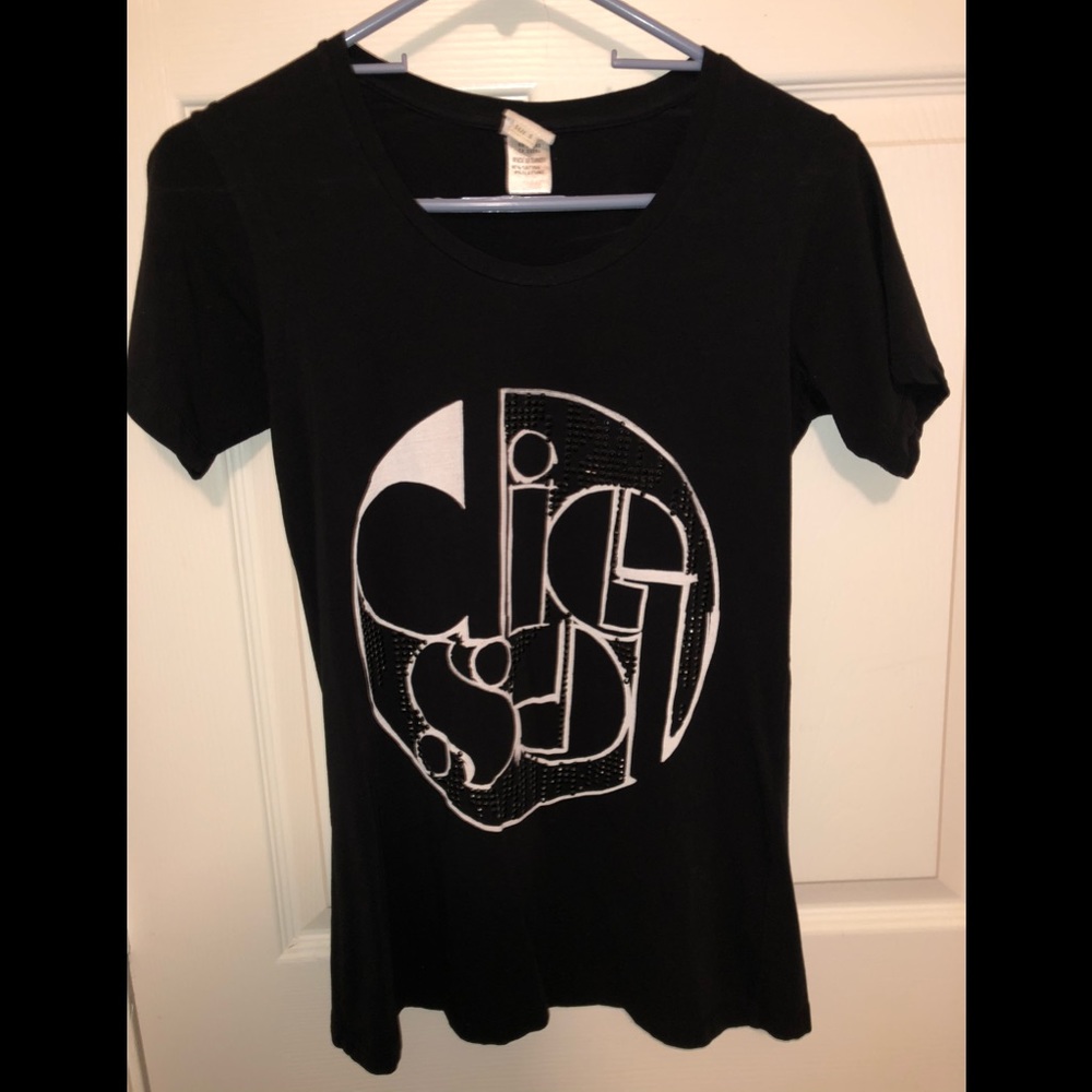 EUC Diesel Womenβs Black Logo T- Shirt - Picture 1 of 6